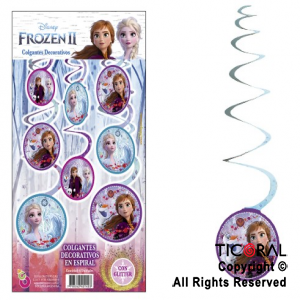 FROZEN COLGANTE ESPIRAL CON GIBRE x 6